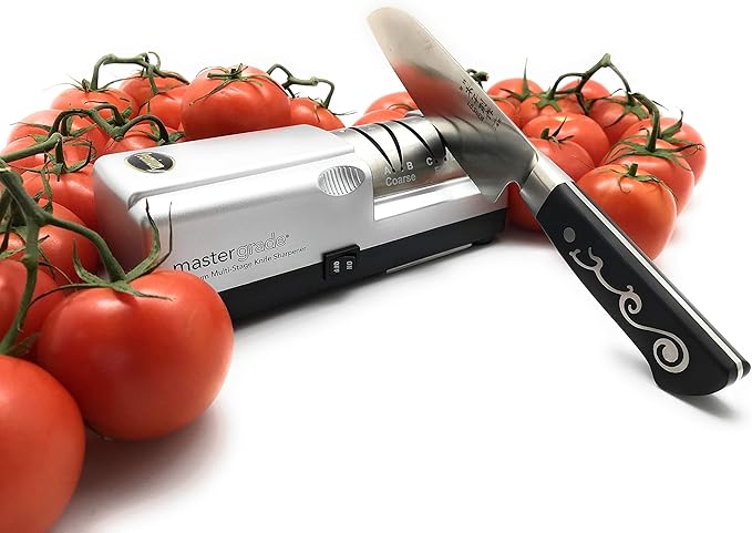 Master Grade Premium Knife Sharpener Bundle Deal with Martin Yan's Chef Knife