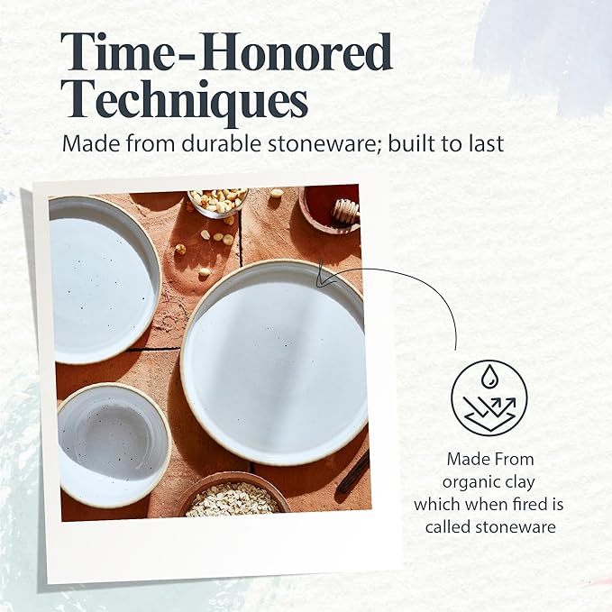 Portmeirion Minerals Dinner Plate - Moonstone, Set of 4