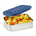 LunchBots Medium Uno Stainless Steel Kids Bento Box 1-Section Blue 20oz