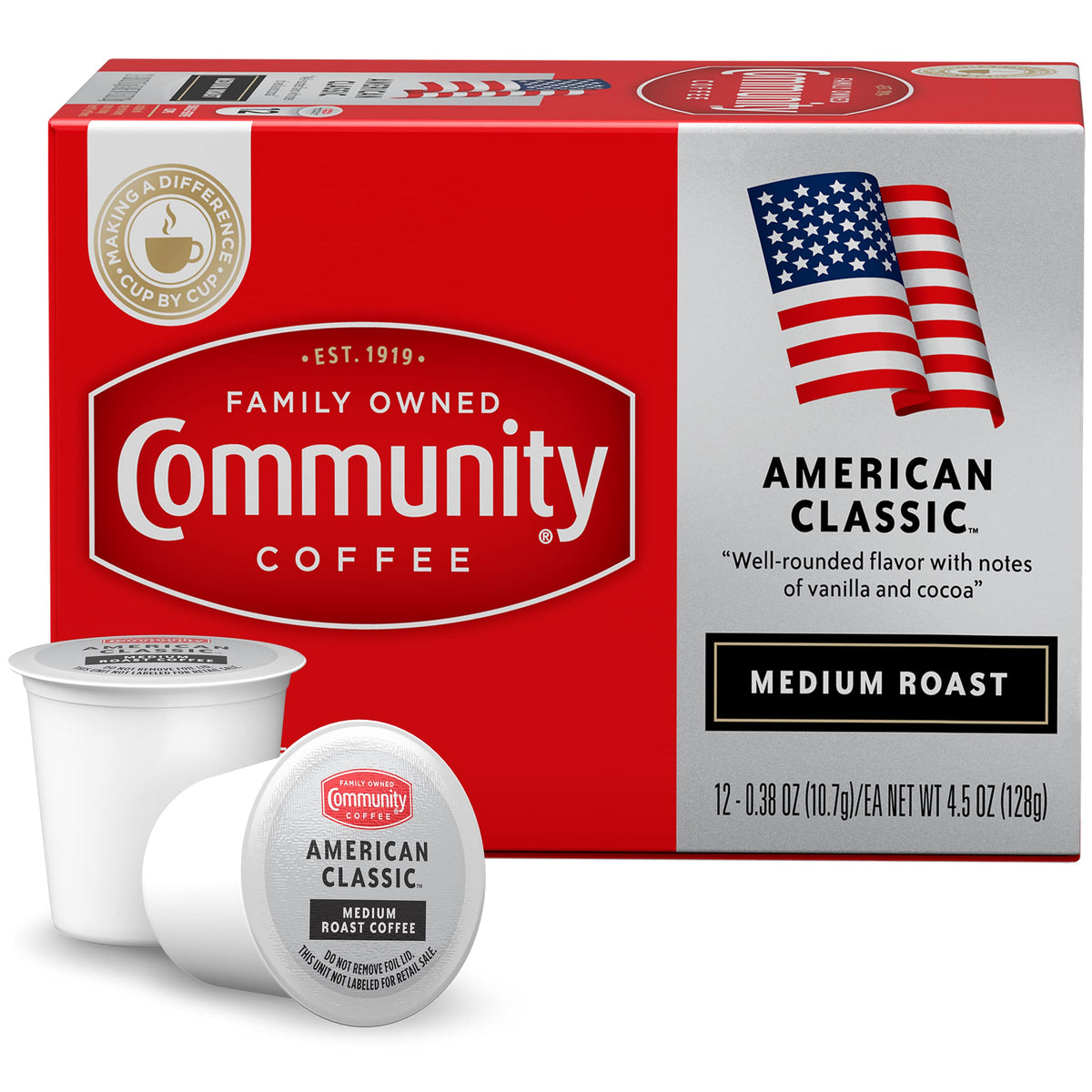 Community Coffee Grandma's Sugar Cookie Keurig K-Cup Pods, Limited Edition Holiday Flavor, Natural Ingredients, 10 Count (Pack of 1)