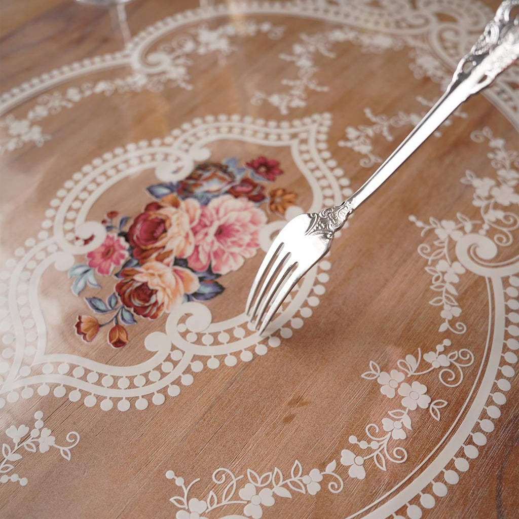 Artbloss Clear Table Cover Protector PVC Oil Proof Table Cloth, 60" x 84"