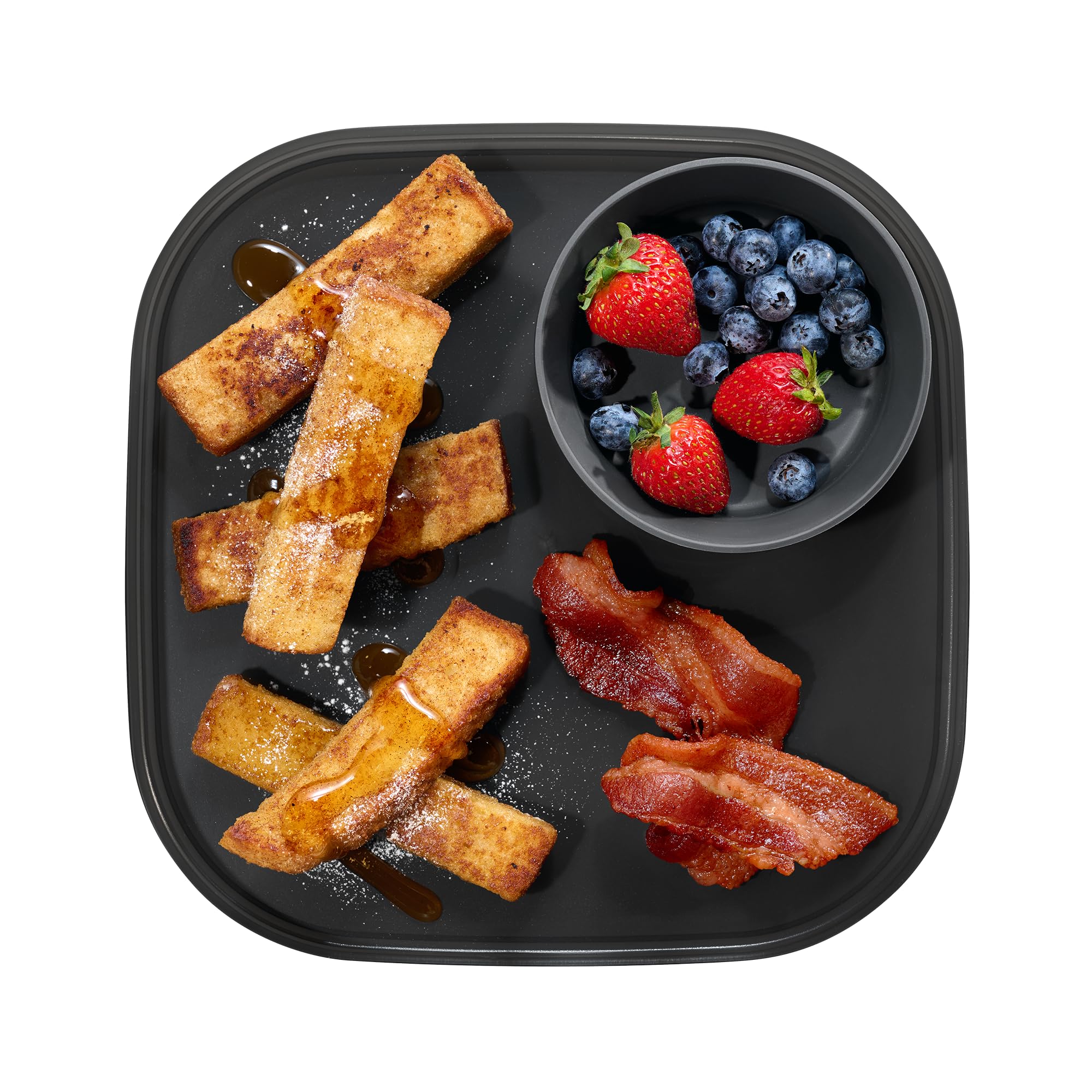 madesmart Dipware Dinner Plate, Carbon