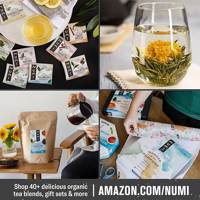 Numi Organic Roasted Japanese Green Tea Variety Pack, 48 Japanese Green Tea Bags