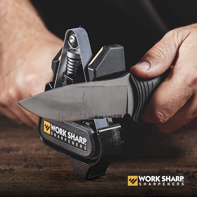 Work Sharp MK2 Electric Knife Sharpener – Adjustable 2-Speed Knife Sharpening System for Kitchen Knives, Pocket Knives, Scissors, Axes & Garden Tools