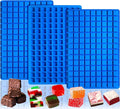 Sidosir Square Caramel Candy Mold Silicone, 126-Cavity Gummy Silicone Molds for Fat Bombs, Chocolate Truffles Mold for Hard Candy, Ice Cube
