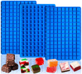 Sidosir Square Caramel Candy Mold Silicone, 126-Cavity Gummy Silicone Molds for Fat Bombs, Chocolate Truffles Mold for Hard Candy, Ice Cube