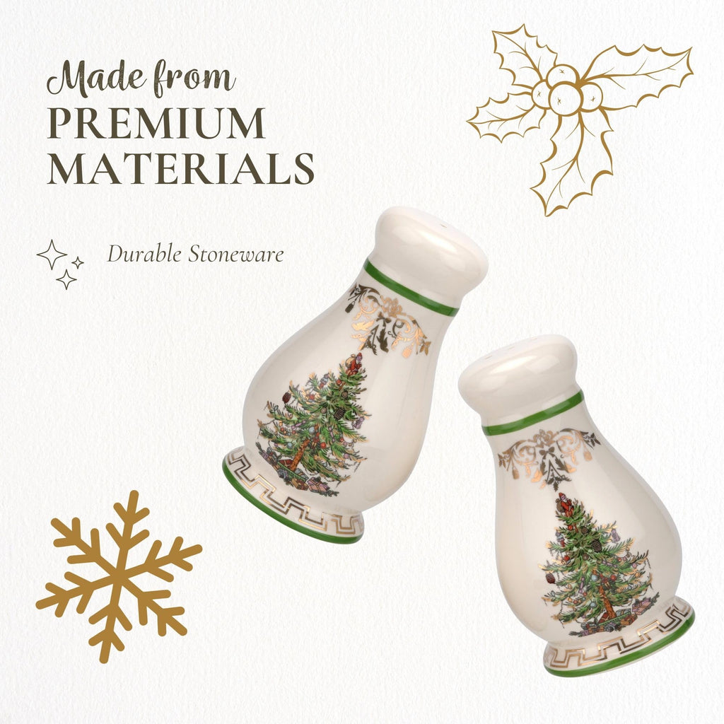 Spode Christmas Tree Gold Salt & Pepper Set – Gold, Set of 2