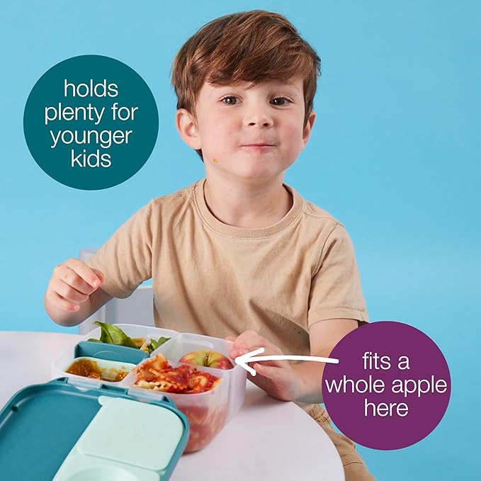 b.box Mini Lunch Box, Snack Containers for Kids, Lunch Box Kids, 4.25 Cup