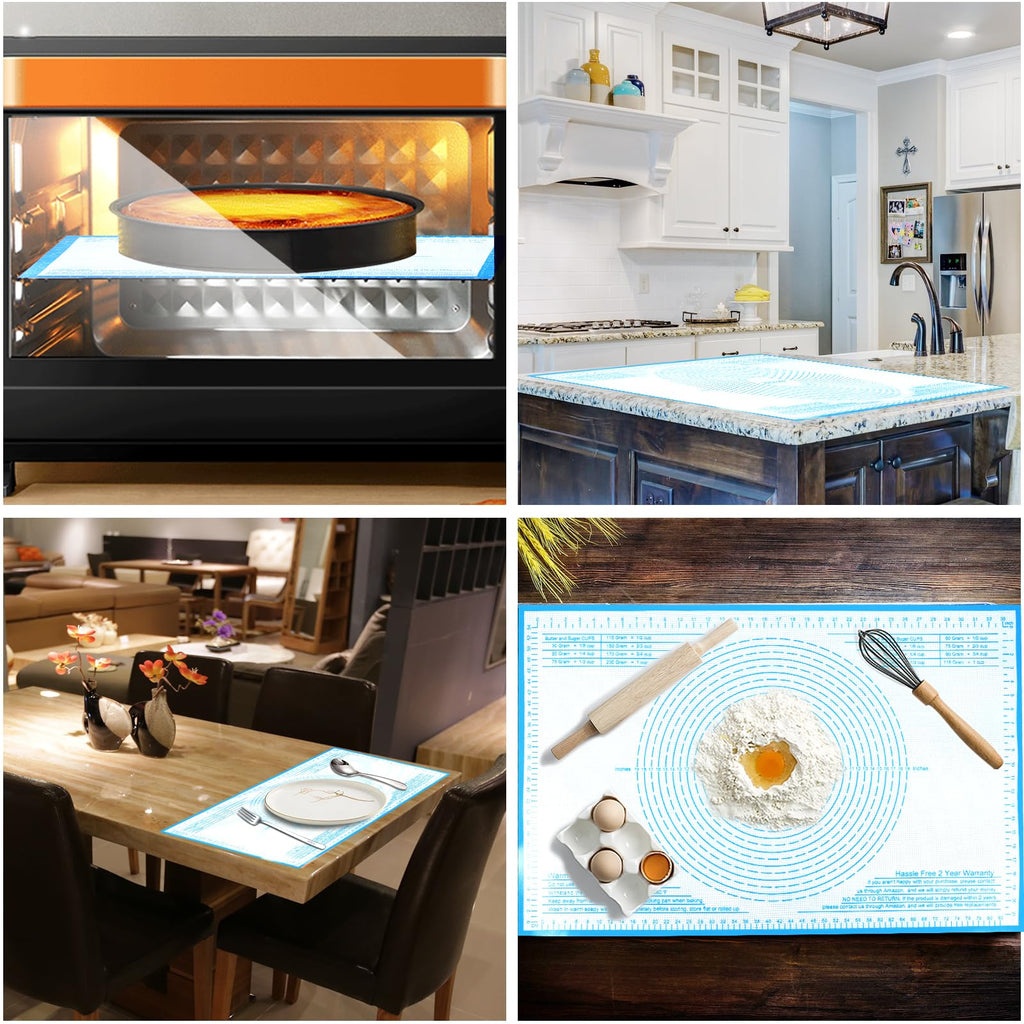 Silicone Pastry Mat 36x24 Inch Dough Mat for Baking Suitability