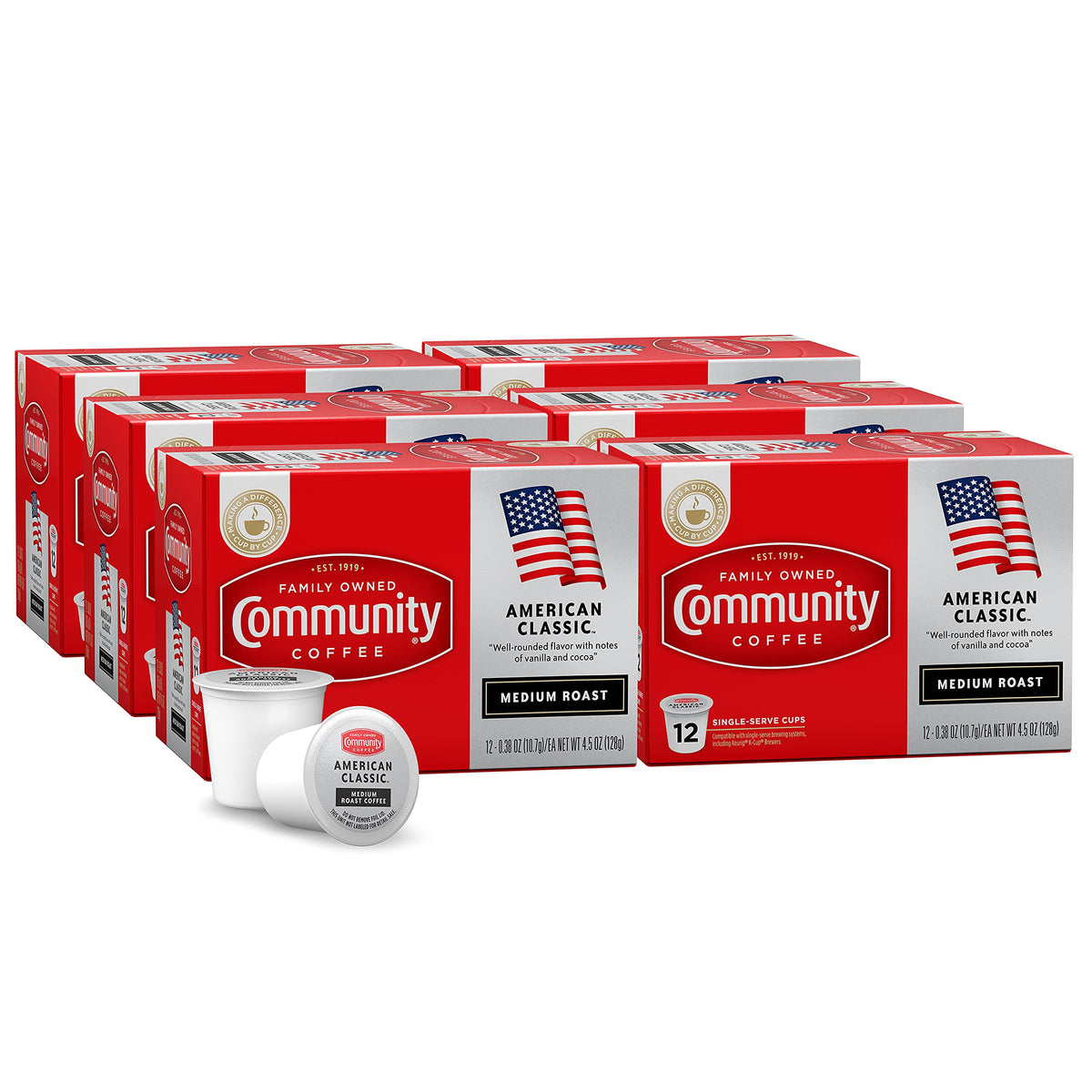 Community Coffee Grandma's Sugar Cookie Keurig K-Cup Pods, Limited Edition Holiday Flavor, Natural Ingredients, 10 Count (Pack of 1)