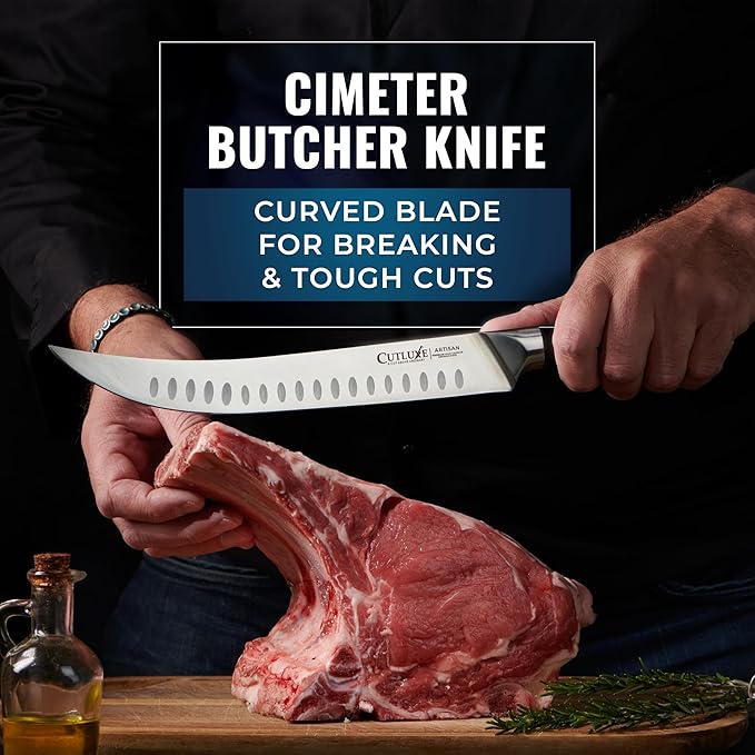Cutluxe Butcher Knife Set, Brisket, Breaking & Boning Knife for Meat