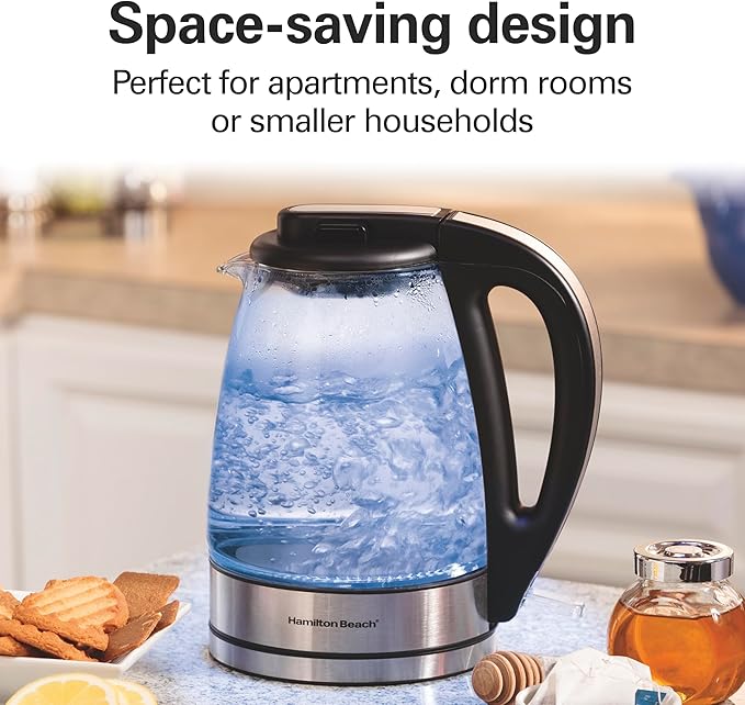 Hamilton Beach 1 Liter Electric Tea Kettle, Water Boiler & Heater