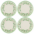 Lenox Holiday Melamine Christmas Dinner Plate Set for 4