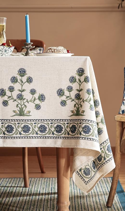patdrea Vintage French Linen Tablecloth,Square,55"x55"-Ivar B