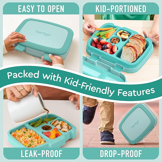 Bentgo Kids Bento-Style 5-Compartment Leak-Proof Lunch Box
