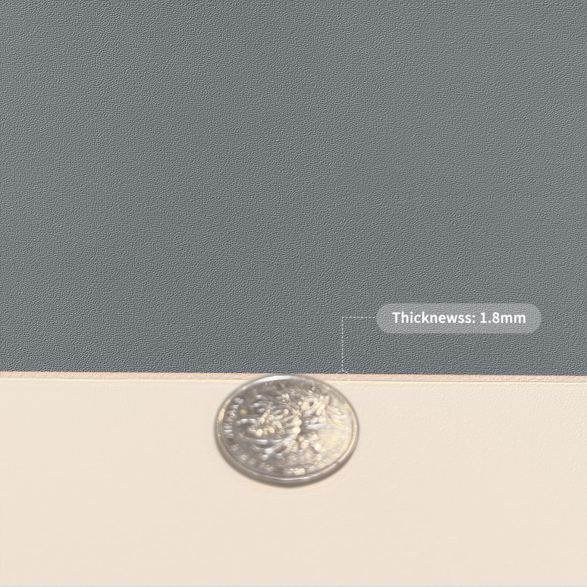 Zinkooat Leather Dresser Cover,1.8mm Thick,14x84 Inch,Dresser Protector Top,Dresser Top Protector,Dresser Cover Top,Dresser Top Cover,Dresser Cover Top for Bedroom.(Beige+Light Gray,14x84)