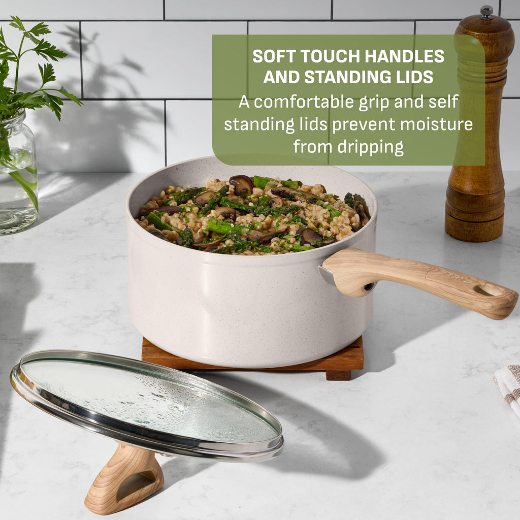 T-fal Revive Ceramic Nonstick Sauté Pan with Lid, 6 Qt Forged Skillet