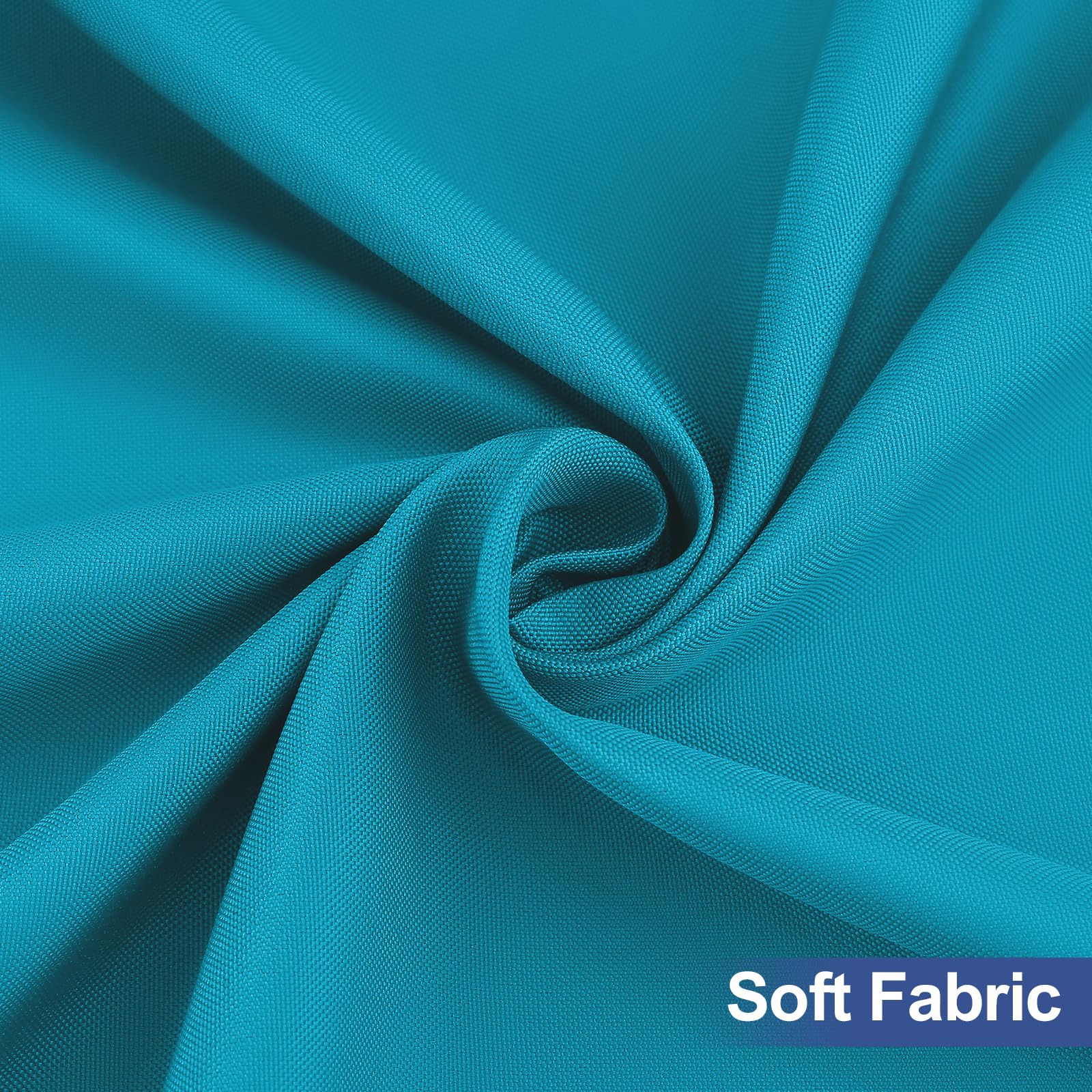 homing Rectangle Table Cloth Cover, Water-Resistant Polyester Elastic Fitted Tablecloth, Fits for 5 Foot Folding Tables, Washable Table Protector for Picnic, Camping, Outdoor (Teal, 30" x 60")