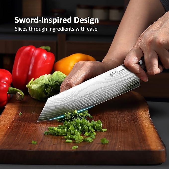 PAUDIN Kiritsuke Knife,8 Inch Japanese Chef Knife