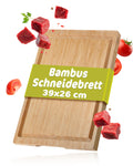 Rsle Basics Line Bamboo Cutting Board with Drip Channel, 15in x 10in