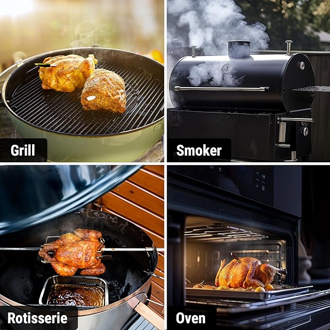 TempPro TempSpike 600ft Wireless Meat Thermometer with 2 Color-Coded Probes