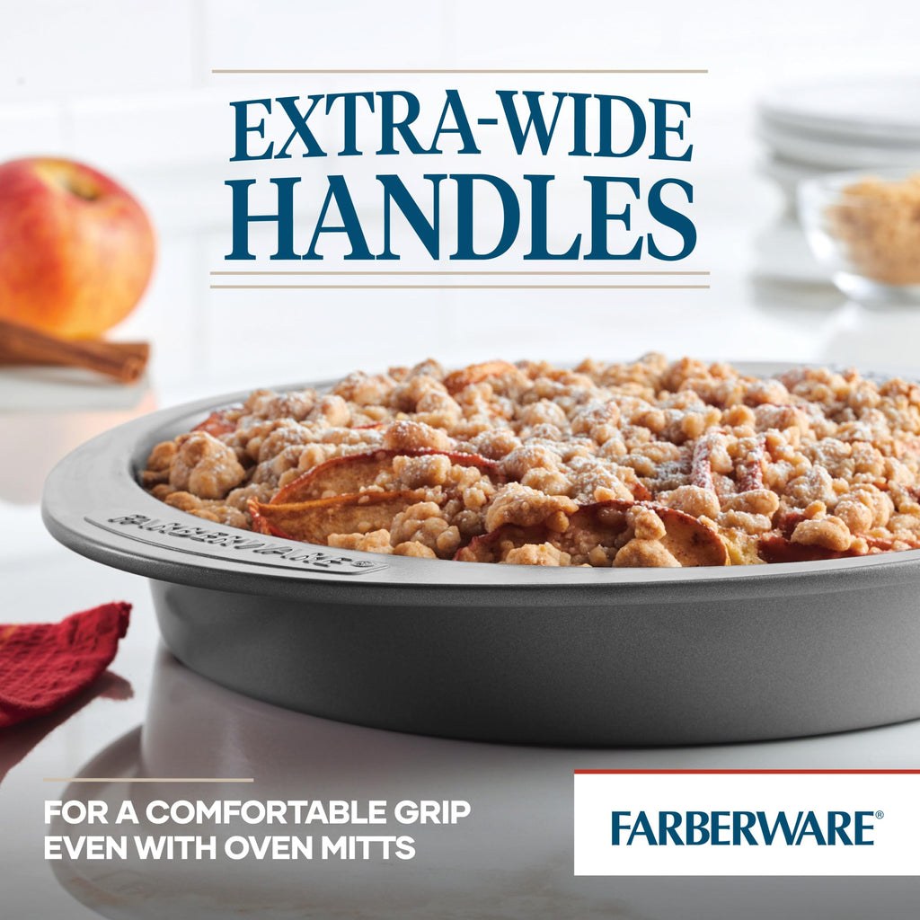 Farberware Nonstick Bakeware 9-Inch Round Cake Pan, Gray