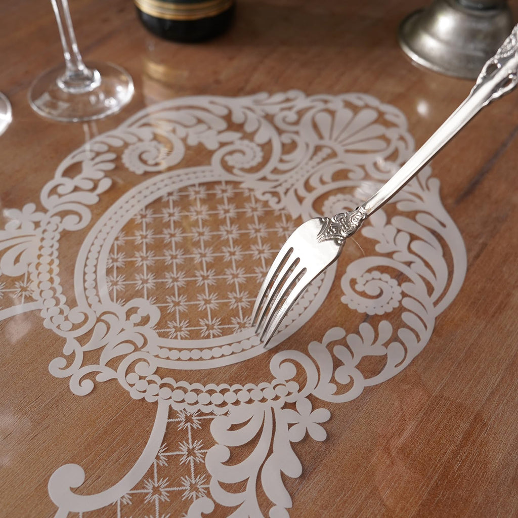 Artbloss Clear Table Cover Protector Vinyl Oil Spill Table Cloth, 60" x 84"