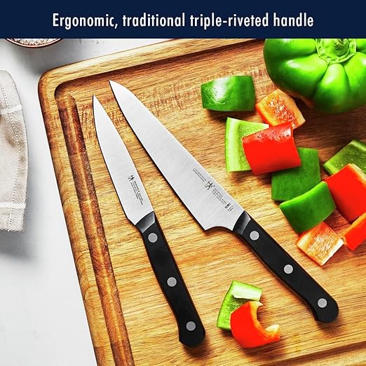 HENCKELS Solution Razor-Sharp 18-pc Knife Set, Chef Knife, Bread Knife, Steak Knife, German Engineered Informed by 100+ Years of Mastery