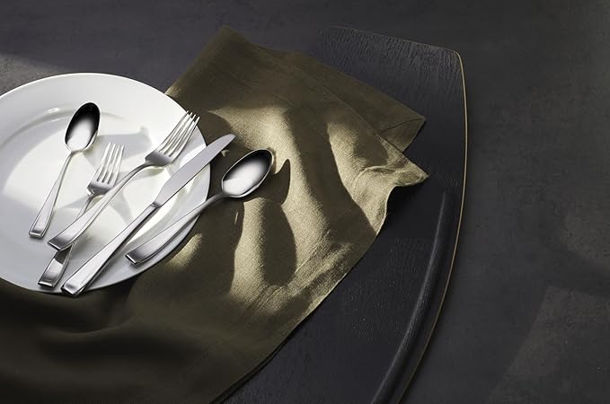 Oneida Moda 65-Piece 18/10 Silverware Set for 12, Flatware
