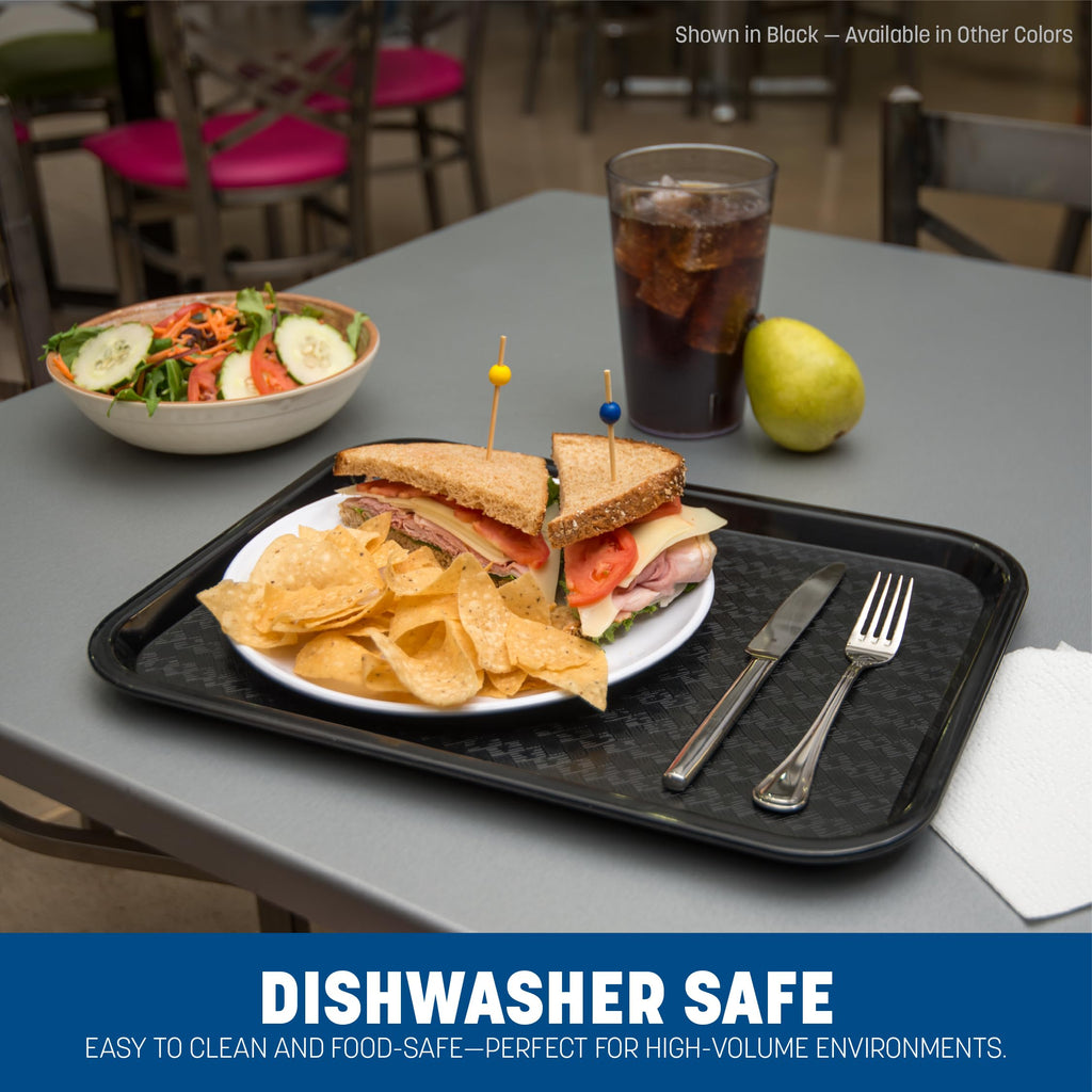 Carlisle Cafe Tray, Fast Food Restaurant Tray, 12 x 16, 1 Ct, Red