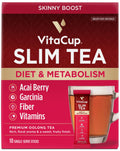VitaCup Slim Instant Tea Packets For Diet Support, 10ct