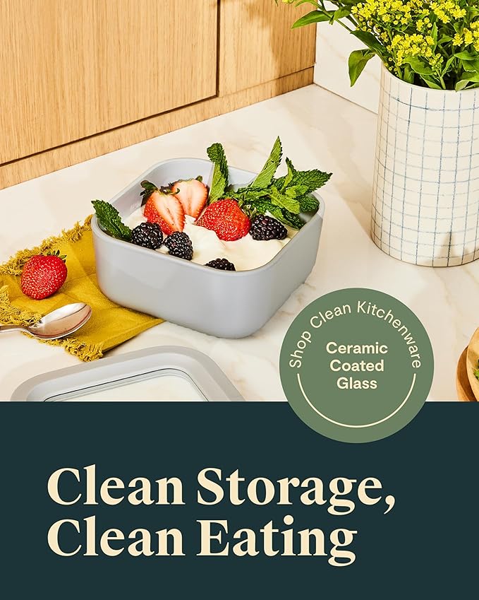 Caraway Glass Food Storage Container with Lid