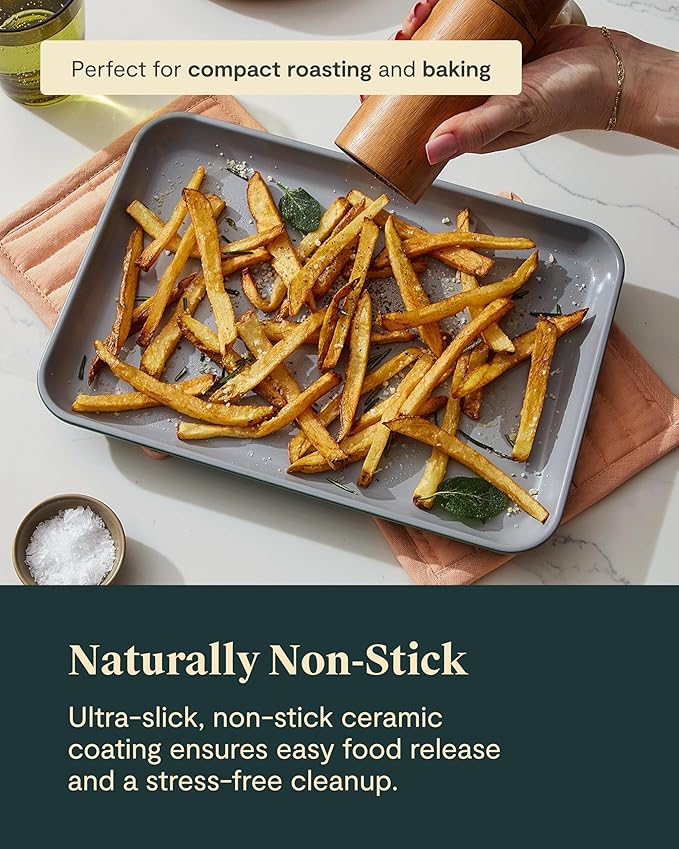 Caraway Non-Stick Ceramic Small Baking Sheet Duo