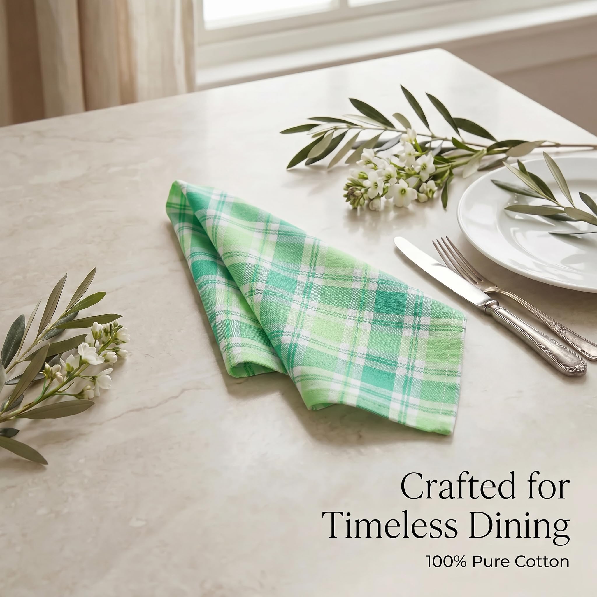 Urban Villa Cloth Napkins Cotton 20x20 (Set of 12) Stpat