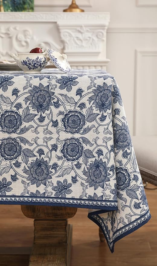 patdrea Elegant French Linen Tablecloth,Square,67"x67"-Lantang A
