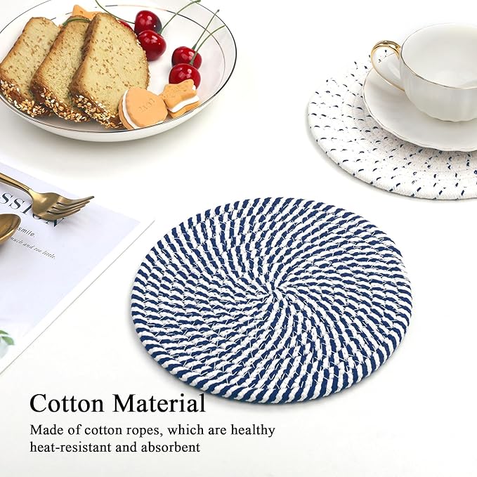 SHACOS 8 Inches Trivets for Hot Dishes, 6 Pcs
