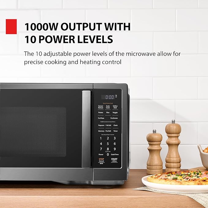 TOSHIBA Countertop Microwave Oven with Smart Sensor, 1.2 Cu.Ft, 1000W