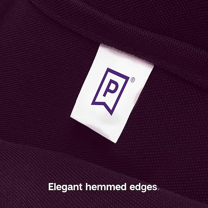 Gee Di Moda Rectangle Tablecloth - 60 x 84 Inch Eggplant Table Cloth for 5 Foot Rectangle Tables - Heavy Duty Washable Fabric - for Holiday Party, Dinner, Weddings, Baby Shower & Events