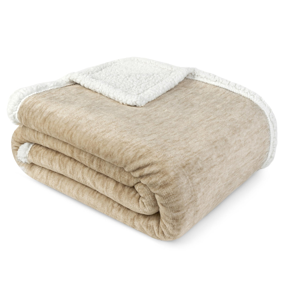 PAVILIA Twin Plaid Sherpa Throw Blanket for Couch Sofa Bed, Navy, 60x80