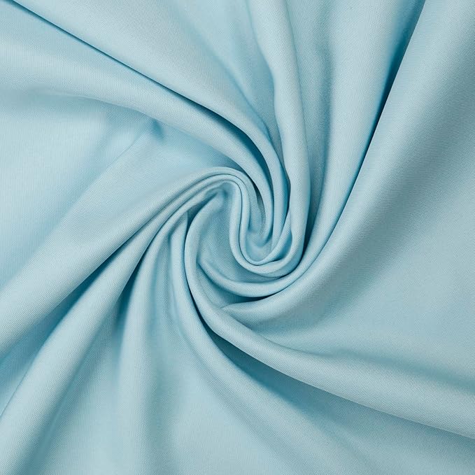 Gee Di Moda Rectangle Tablecloth - 60 x 126 Inch Baby Blue Table Cloth for 8 Foot Rectangle Tables - Heavy Duty Washable Fabric - for Holiday Party, Dinner, Weddings, Baby Shower & Events