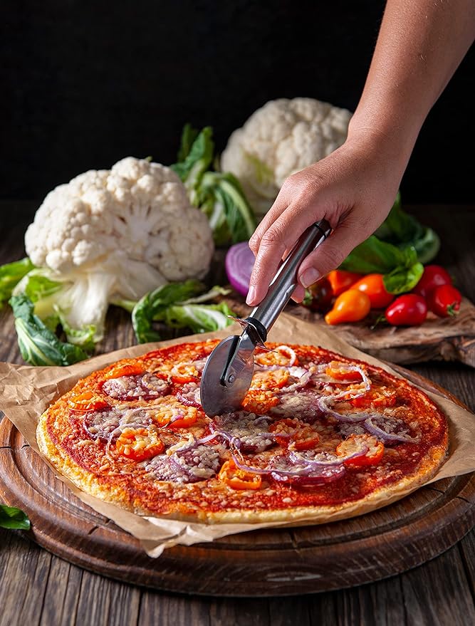 Moss & Stone 7 Pcs Small Kitchen Knife Set with Block, Stainless Steel