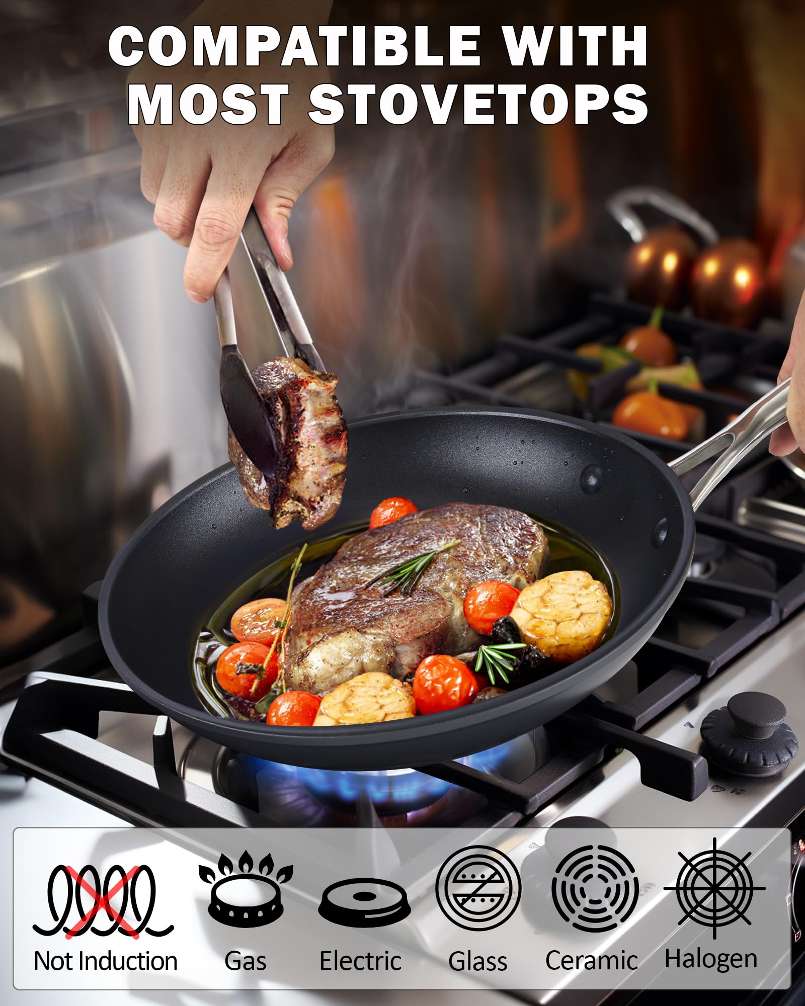 Cooks Standard Classic 8 Inch Hard Anodized Nonstick Frying Pan