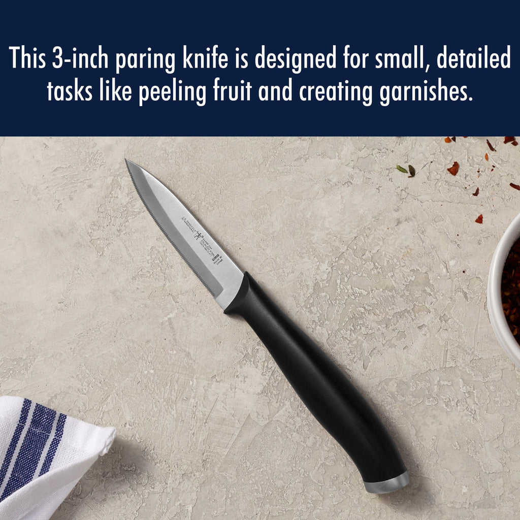 HENCKELS Silvercap Razor-Sharp 3-inch Paring Knife, German Engineered Informed by 100+ Years of Mastery