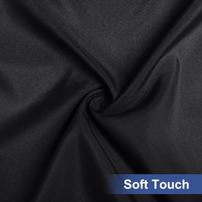 homing Rectangle Table Cloth Cover, Waterproof Polyester Elastic Fitted Tablecloth, Fits for 4 Foot Folding Tables, Washable Table Protector for Picnic, Camping, Outdoor (Black, 30" x 48")