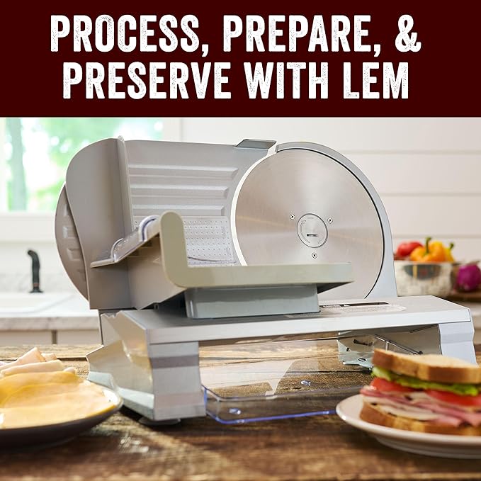 LEM Products 8.5" Electric Meat Slicer, Kitchen Appliance for Home Use