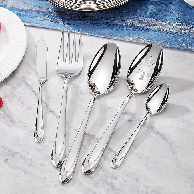 KEAWELL Premium Astra 4-Piece 5.8-Inch Dessert Spoon Set (4, Small Spoons)