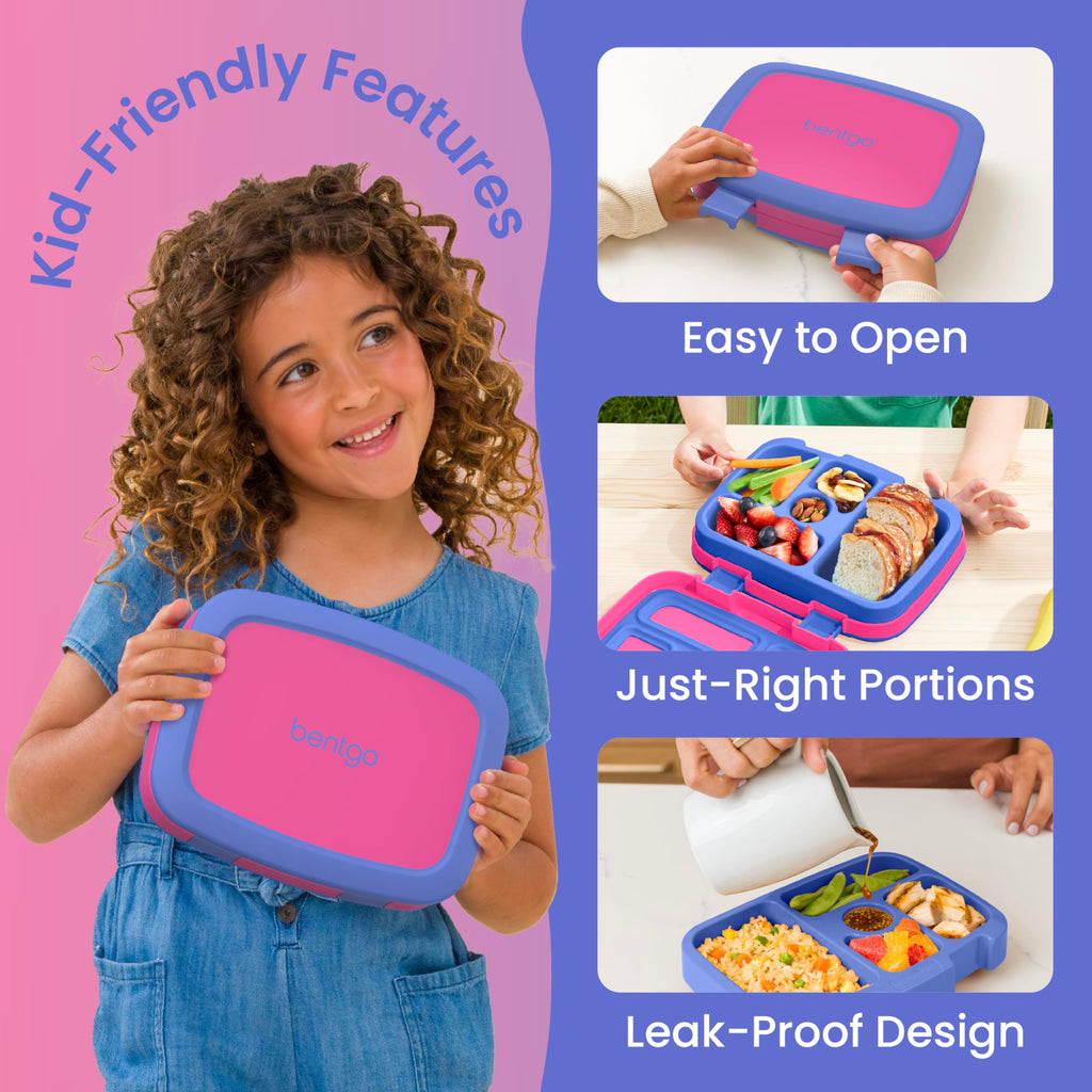 Bentgo Kids Bento-Style 5-Compartment Leak-Proof Lunch Box