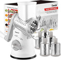 Geedel Rotary Cheese Grater Hand Crank, Cheese Shredder Vegetable Slicer