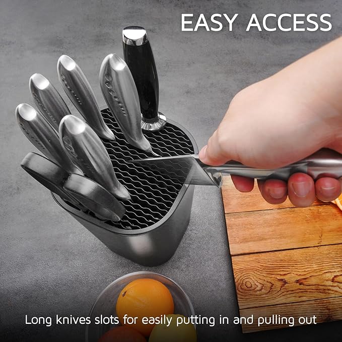 Universal Knife Block Holder, WELLSTAR Space Saver for Kitchen