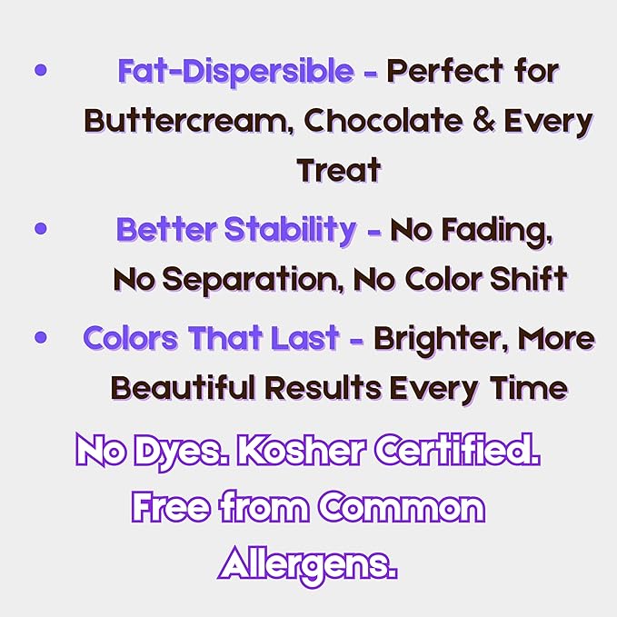Bakerpan White Oil-Based Food Coloring Powder for Baking - 30 g - Dye-Free Coloring for Buttercream Frosting, Chocolate, Candy, Icing, Cakes